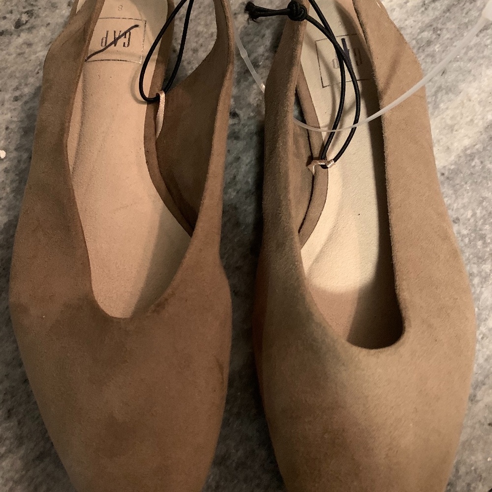 Dark Khaki flat slingback